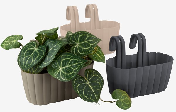 Balcony planter BUKSEBIE W25xL32xH25 assorted