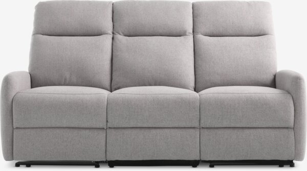 Sofa VONSILD 3-seater electric reclining light grey