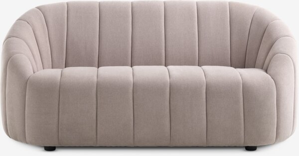 Sofa HUNDIGE 2-Sitzer Stoff beige