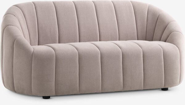 Sofa HUNDIGE 2-Sitzer Stoff beige