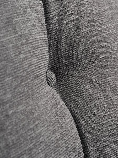 Sofá cama con chaise longue VEJLBY tela gris oscuro
