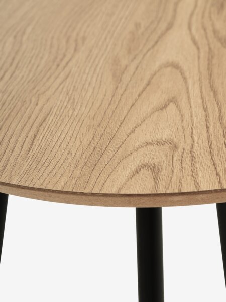 Odkládací stolek NYBO Ø40 barva zlatého dubu/černá