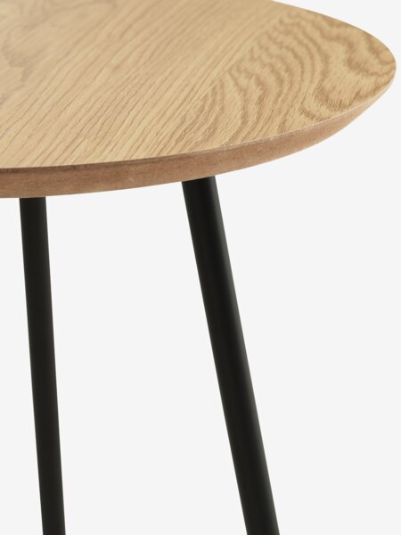 Odkládací stolek NYBO Ø40 barva zlatého dubu/černá