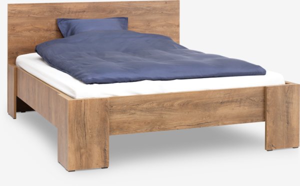 Bed frame VEDDE Euro Double wild oak