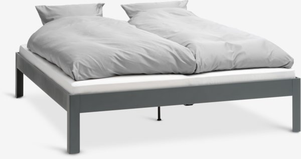 Struttura letto KILDEN 180x200 cm grigio scuro