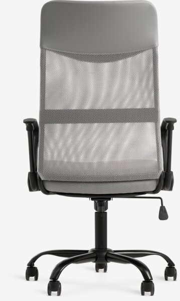 Sedia da ufficio BILLUM tessuto mesh grigio/nero