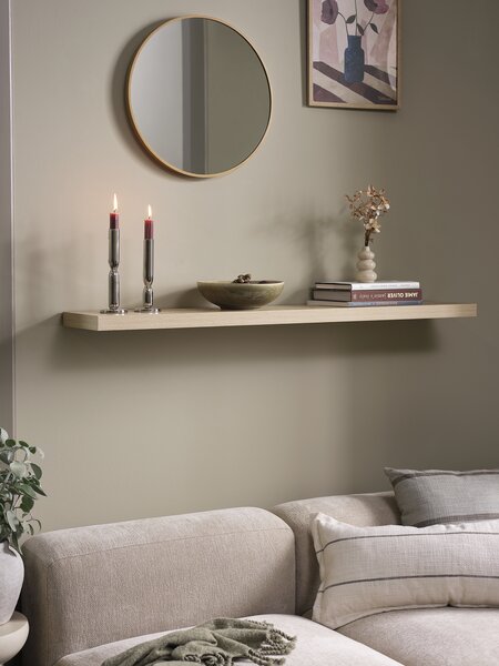 Police ABILD 120x24 barva světlého dubu