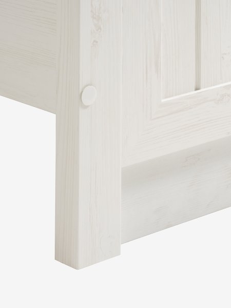 Bed frame MARKSKEL King oak/white