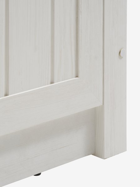 Bed frame MARKSKEL Single oak/white