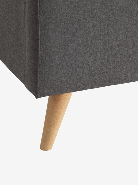 Cadre de lit KONGSBERG 140x190 gris