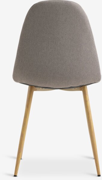 Sedia TINGLEV tessuto grigio/color rovere