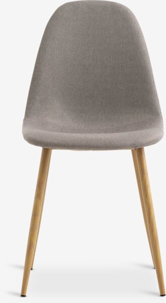 Sedia TINGLEV tessuto grigio/color rovere