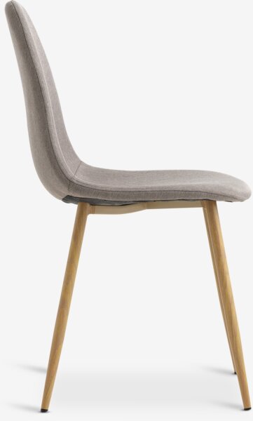 Sedia TINGLEV tessuto grigio/color rovere