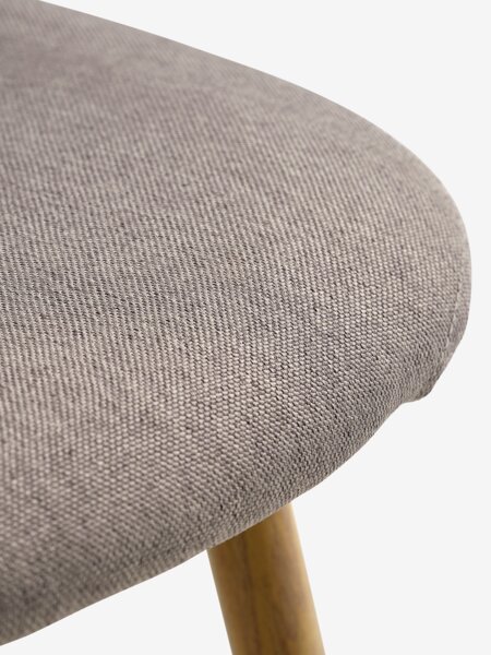 Sedia TINGLEV tessuto grigio/color rovere