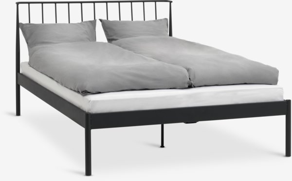 Estructura cama ABILDRO 160x200 negro