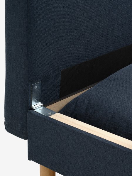 Sofa bed NORSMINDE blue fabric