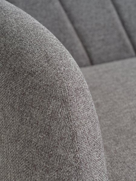 Bäddsoffa PARADIS ljusgrått tyg/ekfärgad
