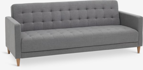 Sofa bed FALSLEV grey fabric