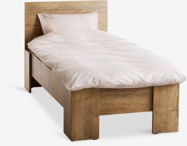 Bed frame VEDDE Single wild oak