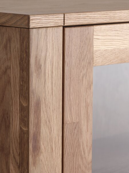 Display cabinet LINTRUP 2 doors oak colour