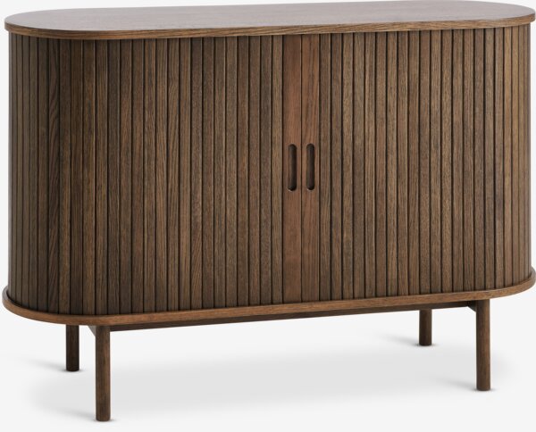 Sideboard LYNGVIG 120 cm 2 tambour doors dark oak