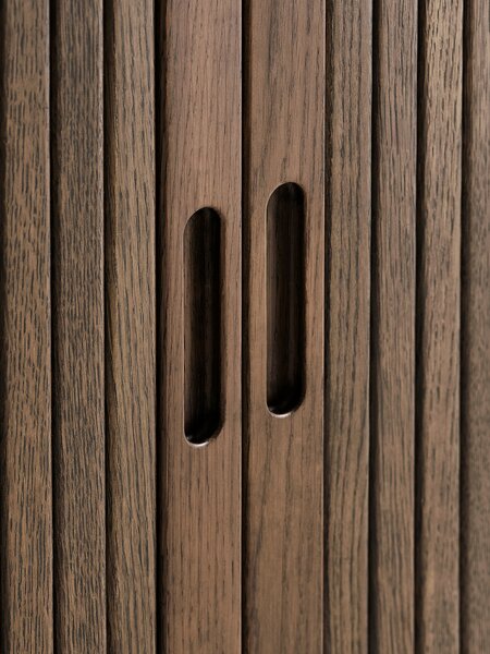 Sideboard LYNGVIG 120 cm 2 tambour doors dark oak