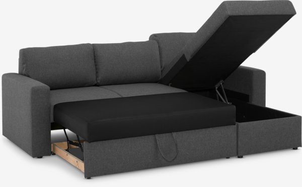 Garnitura sa lenjivcem MARSLEV tamno siva