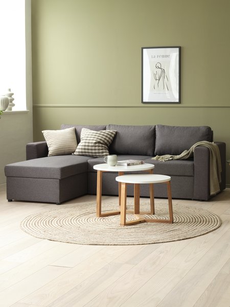 Garnitura sa lenjivcem MARSLEV tamno siva