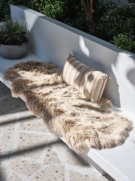 Faux lambskin TAKS 60x160 beige