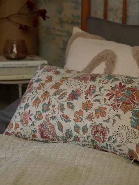 Cushion HYBENROSE 35x60 beige/blue