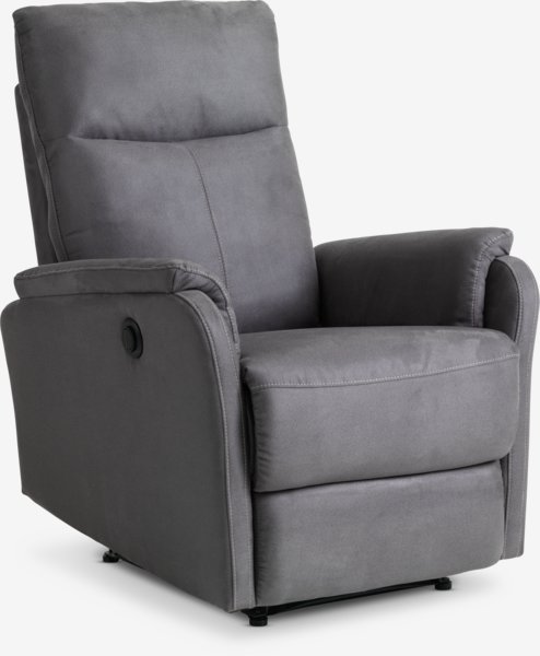 Sillón reclinable ABILDSKOV eléctrico tela gris