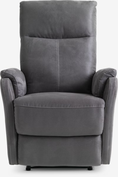 Poltrona reclinabile ABILDSKOV elettrica similpelle grigio