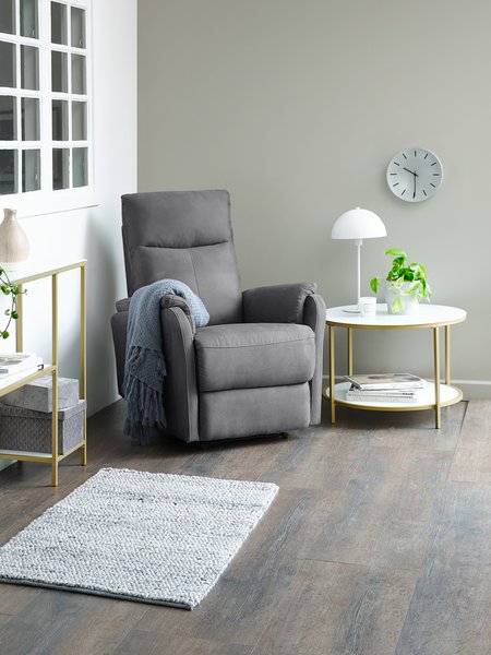 Poltrona reclinabile ABILDSKOV elettrica similpelle grigio