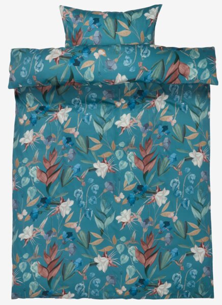 Påslakanset BERTHA Satin 150x210 blå