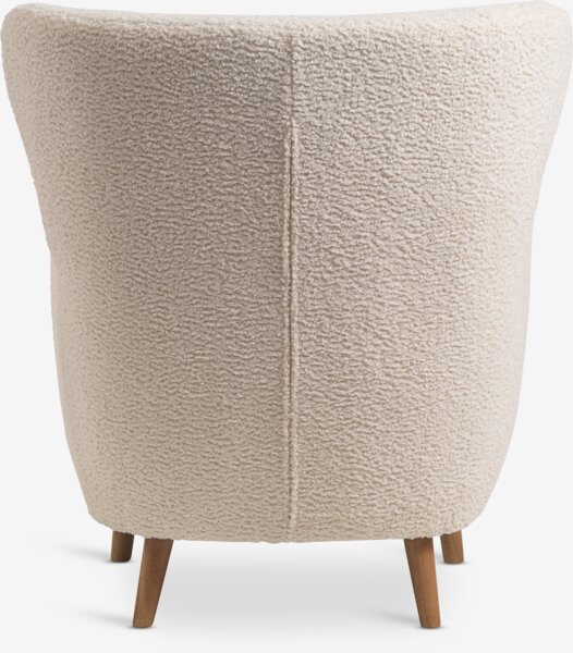 Fauteuil VILDSUND tissu bouclette blanc cassé
