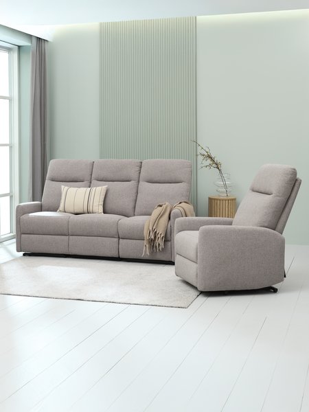 Recliner VONSILD electric light grey