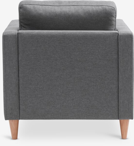 Armchair FALSLEV grey fabric