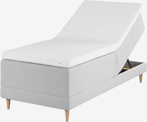 Elevationsseng 90x200cm DUNLOPILLO OSA E300 grå-32
