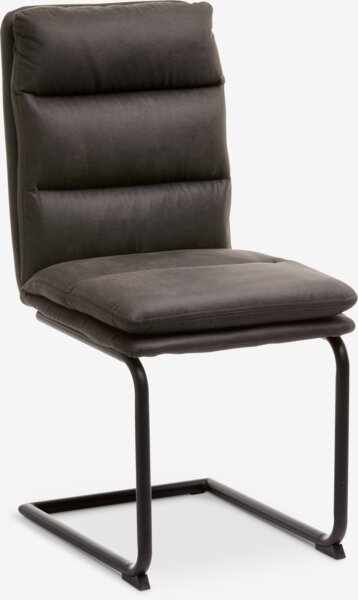 Dining chair ULSTRUP anthracite grey/black