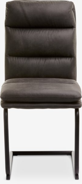 Dining chair ULSTRUP anthracite grey/black