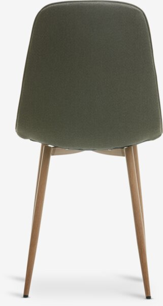 Chaise BISTRUP olive/chêne