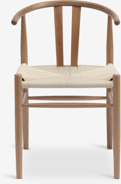 Dining chair GUDERUP oak/natural