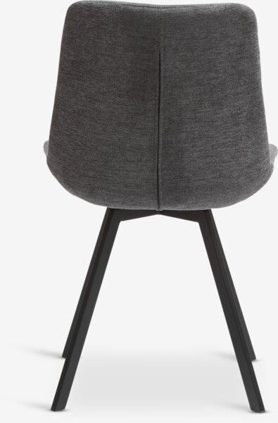 Dining chair HYGUM swivel grey/black