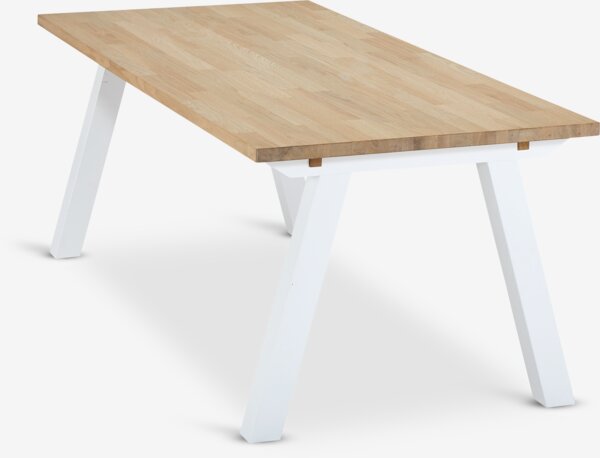 Mesa de comedor SKAGEN 90x150 roble/blanco