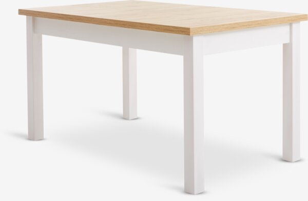 Dining table MARKSKEL 90x150/193 white/oak colour