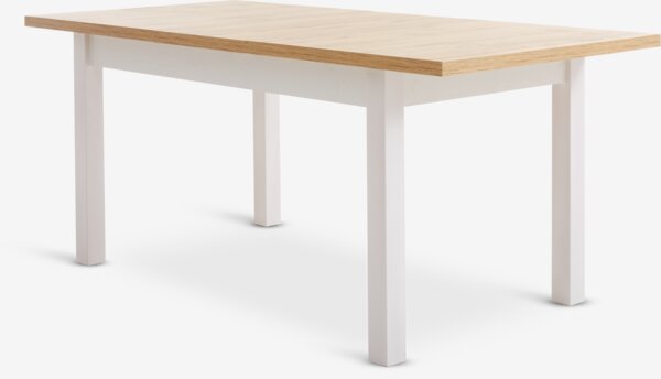 Dining table MARKSKEL 90x150/193 white/oak colour