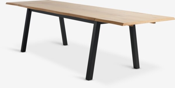 Dining table SKOVLUNDE 90x200 natural oak/black