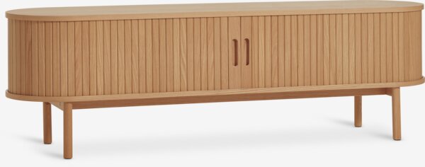 Mueble TV LYNGVIG 160cm 2 puertas persiana roble natural