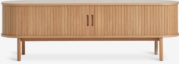 Mueble TV LYNGVIG 160cm 2 puertas persiana roble natural