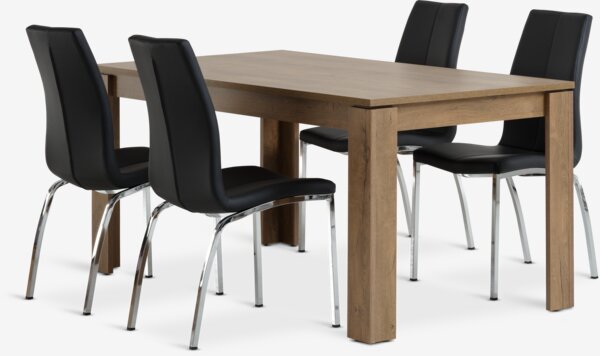 VEDDE 160 stj sălb + 4 HAVNDAL negru